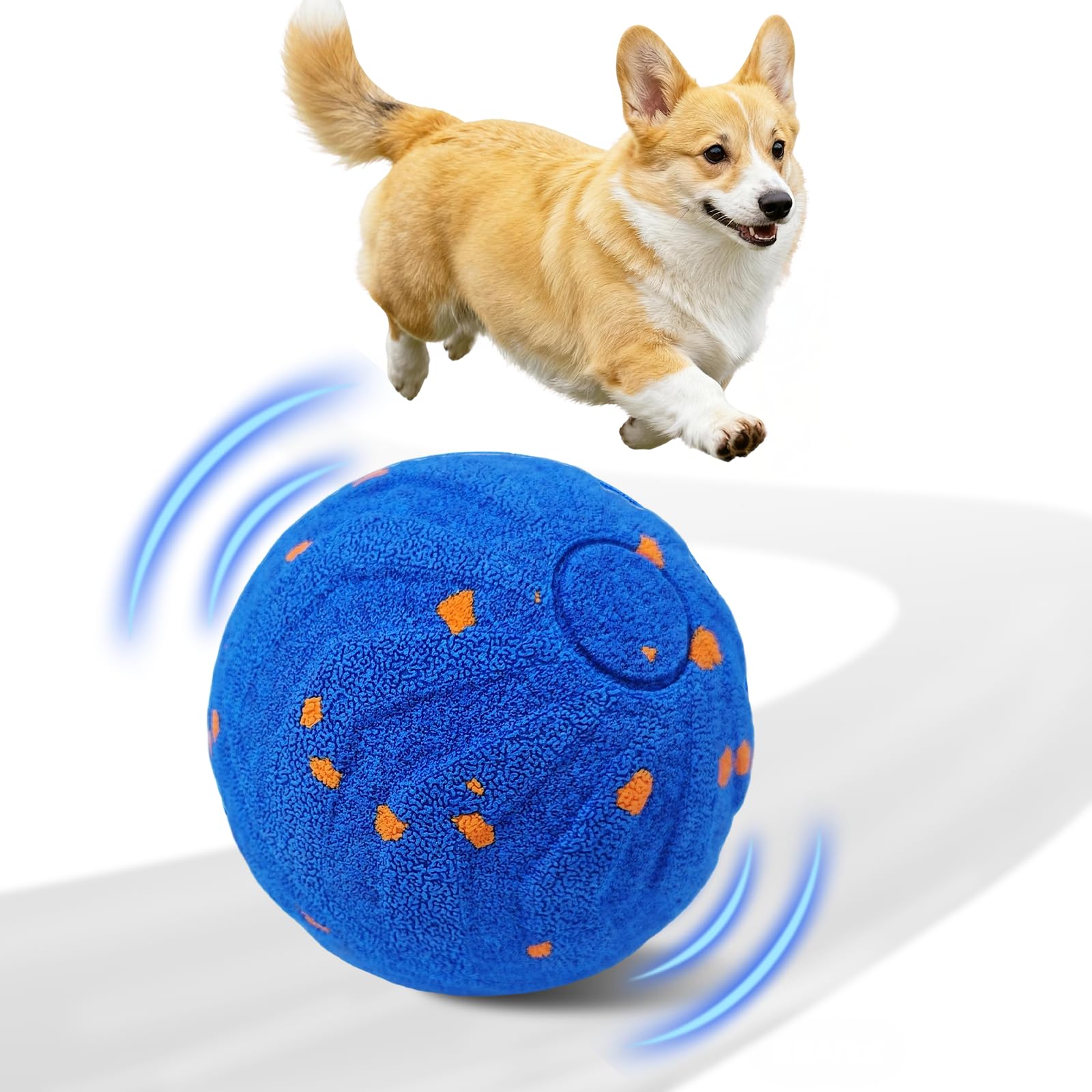 Automatic Moving Dog Ball - Bola Anjing Interaktif, Mainan Anjing Interaktif