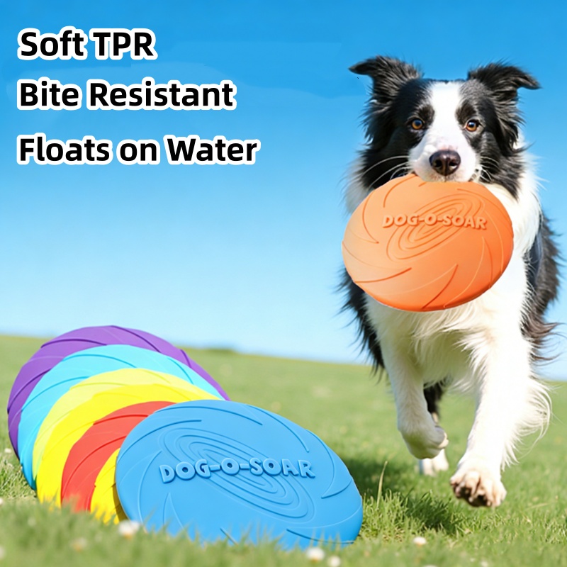 Flying Disc Dog Training Toy - Mainan Cakram Terbang Tahan Gigitan untuk