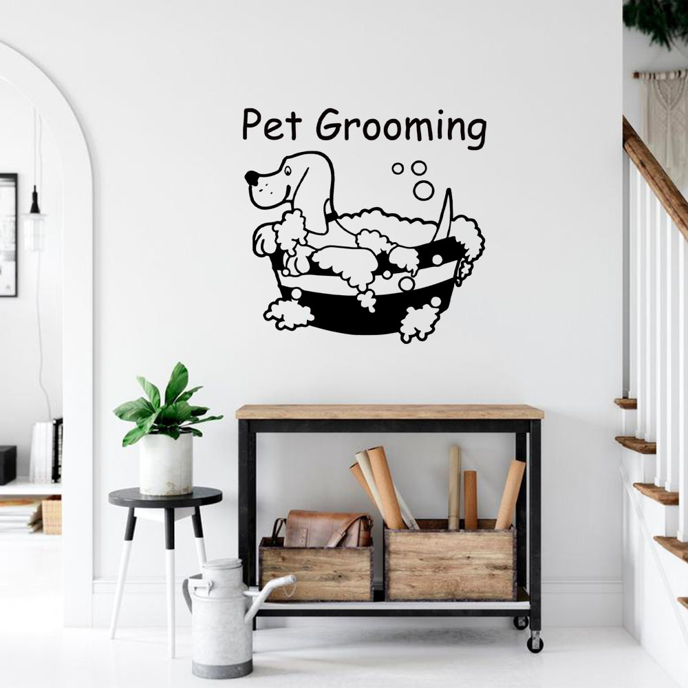 Pet Grooming - 1PC Stiker PVC Dekorasi Rumah Baru