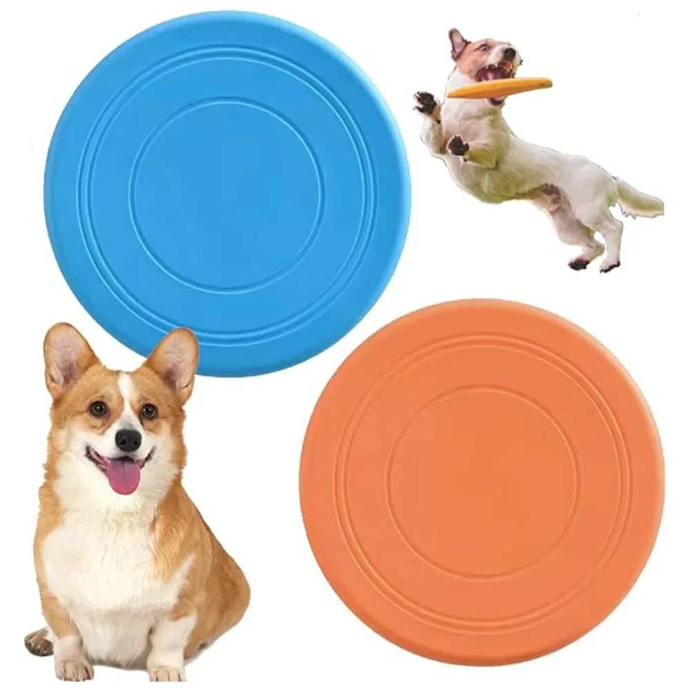 Flying Disc Dog Training Toy - Mainan Anjing Kucing Bentuk Piring Terbang