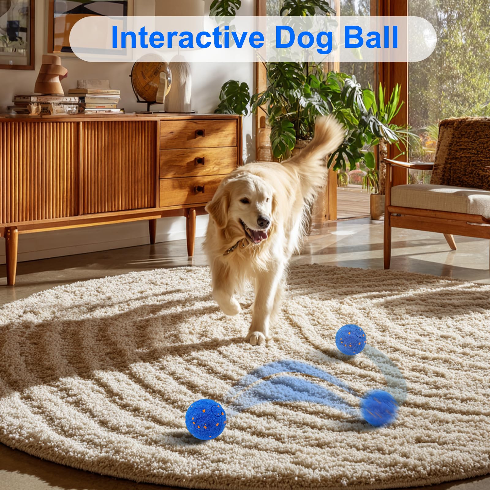 Bola Anjing Interaktif, Mainan - Automatic Moving Dog Ball ulasan dan harga