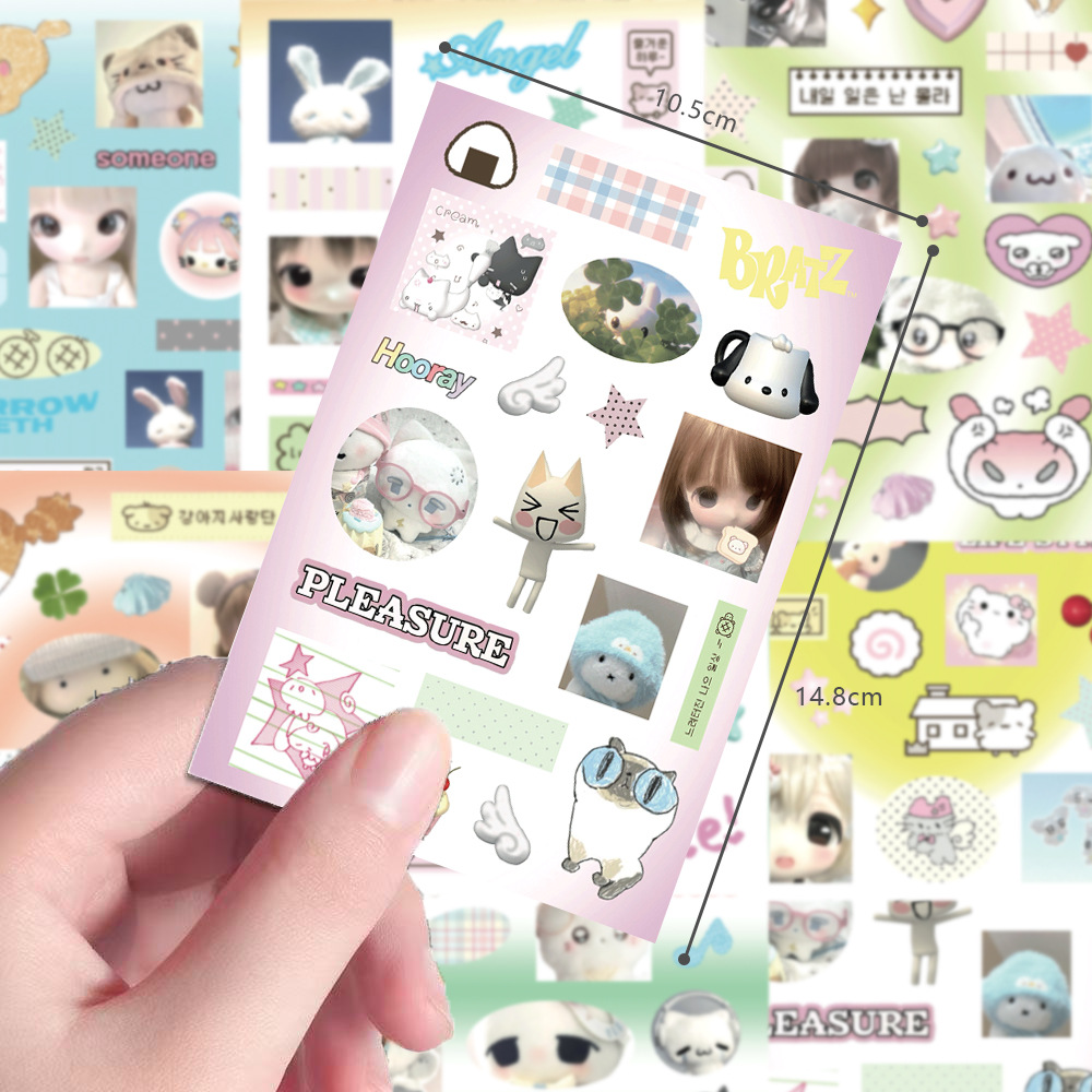 8PCS Stiker Kucing Imut dan Me - Cat Toys ulasan dan harga