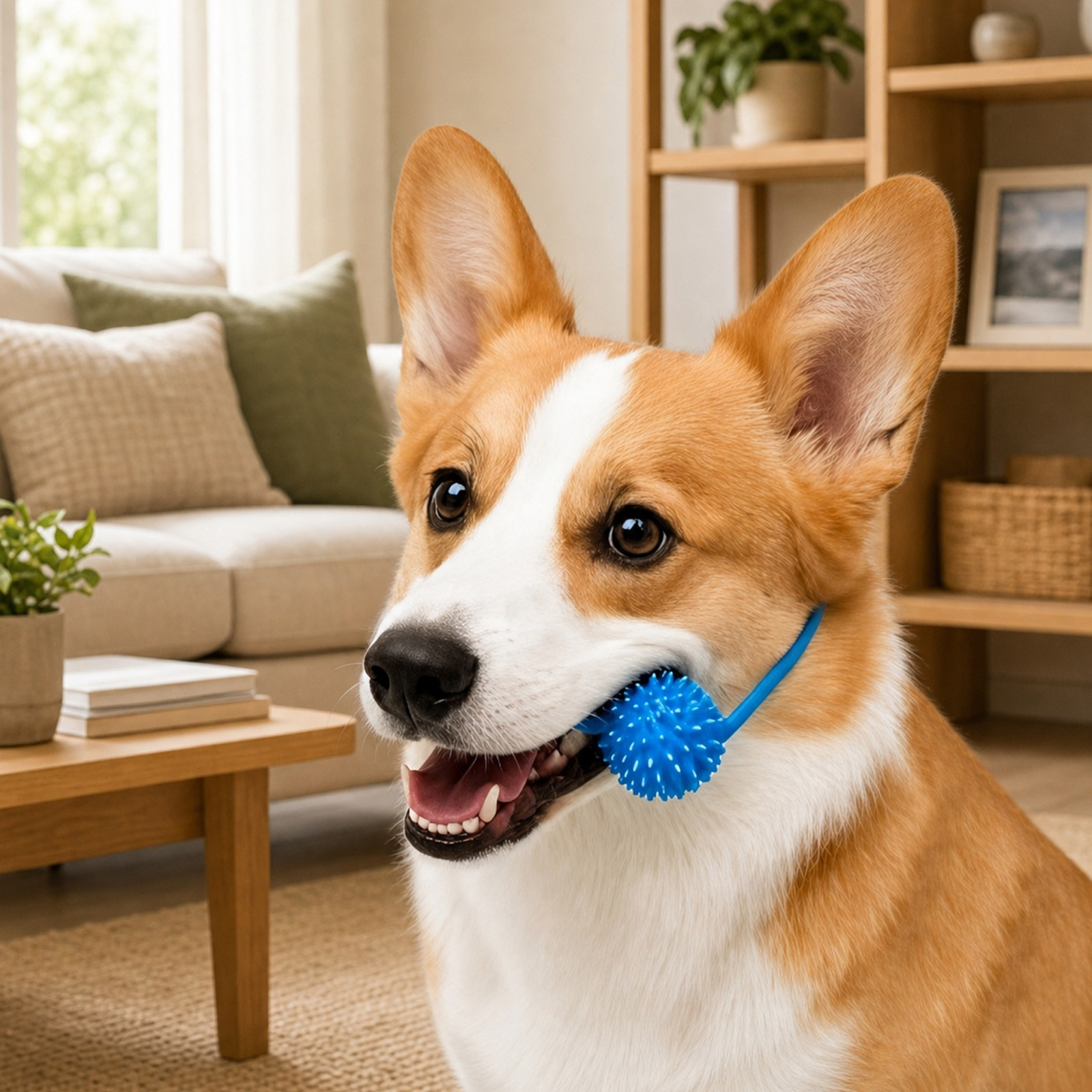 Mainan Kunyah Anjing PVC Tahan - Interactive Squeaky Plush Dog Toy ulasan dan harga