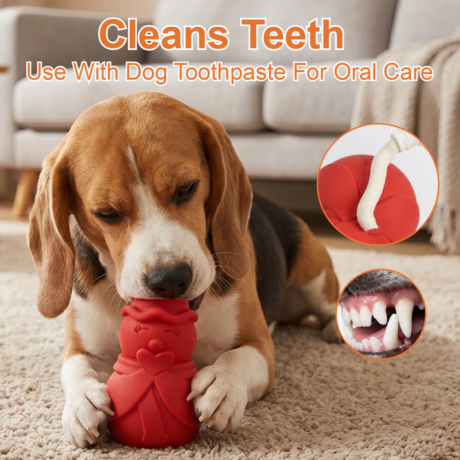 Mainan Puzzle Anjing Berbentuk - Rubber Treat Dispensing Dog Toy ulasan dan harga