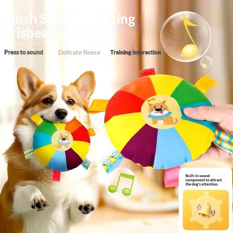 Mainan Anjing Plush Berbunyi,  - Flying Disc Dog Training Toy ulasan dan harga