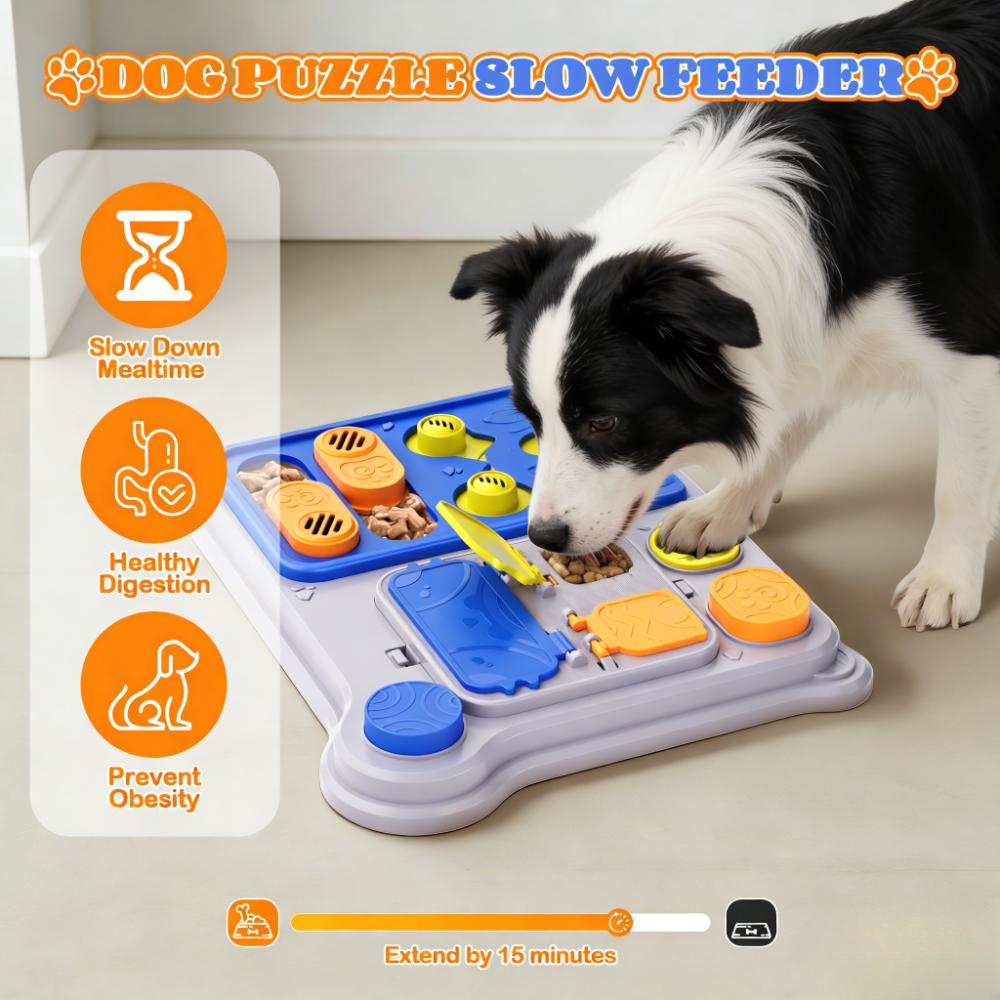 Mainan Puzzle Anjing & Pengump - Interactive Squeaky Plush Dog Toy ulasan dan harga
